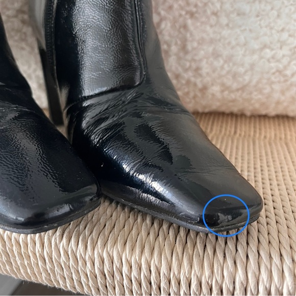 SOLD - L’Intervalle Black Leather Ankle Boots Size EU 38 - Picture 6 of 9